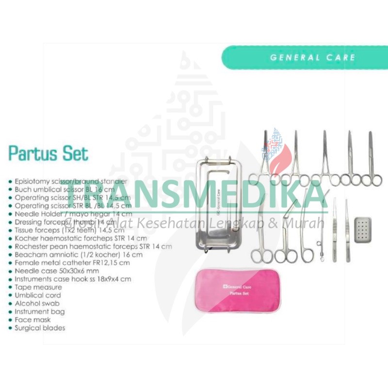 Partus Set General Care / Partus Set Lengkap / Partus set