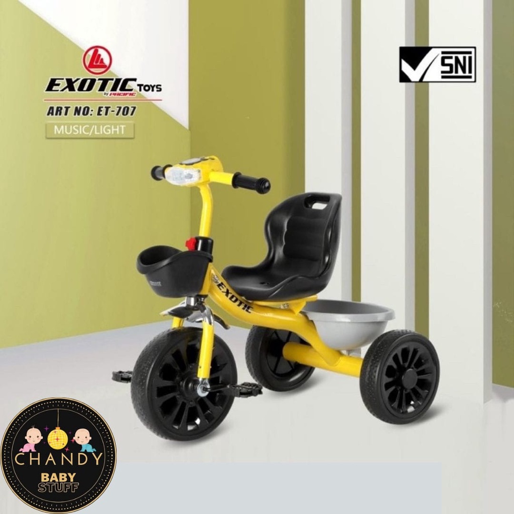 SEPEDA ANAK RODA TIGA EXOTIC ET 707 - GRATIS HADIAH LANGSUNG