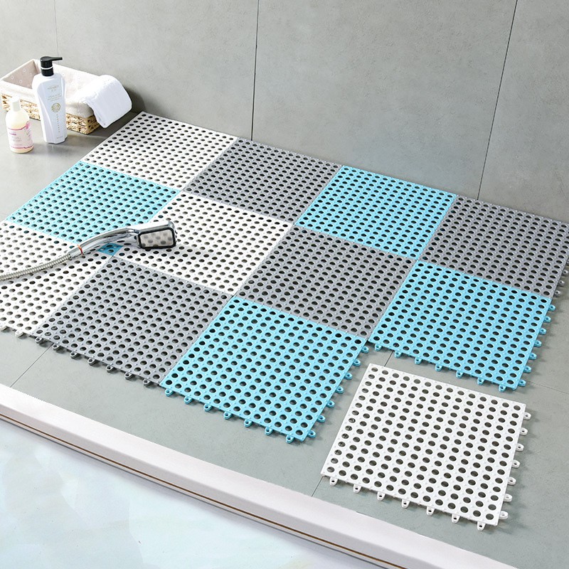 Karpet Kamar Mandi Anti Slip Polkadot 30cm x 30cm | Keset Lantai Alas Anti Licin Dapur Mat Non Slip