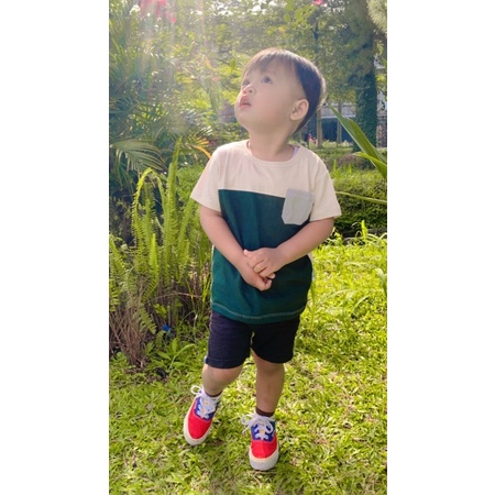 baju anak kaos polos laki-laki army