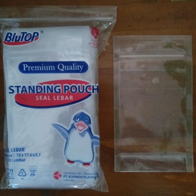 STANDING POUCH 10X17 SEAL LEBAR (DOUBLE SEAL)