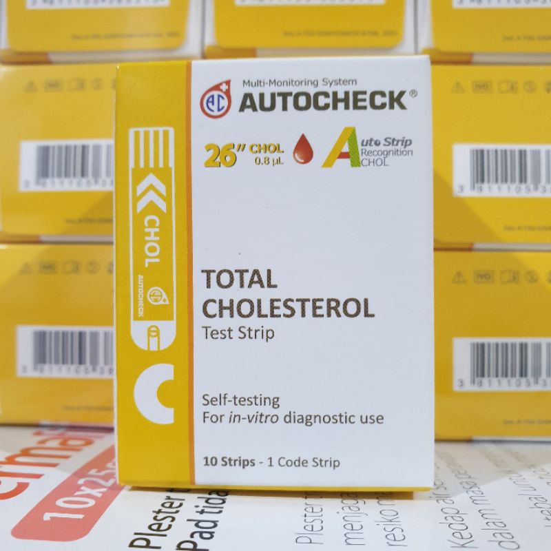 Strip Kolesterol Autocheck Cholesterol Strip Kolesterol Stik Kolestrol