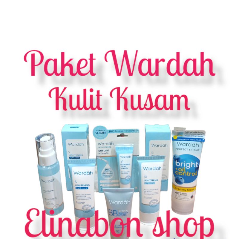 Paket Wardah Kulit Kusam/wardah paket kulit berminyak/wardah flek hitam