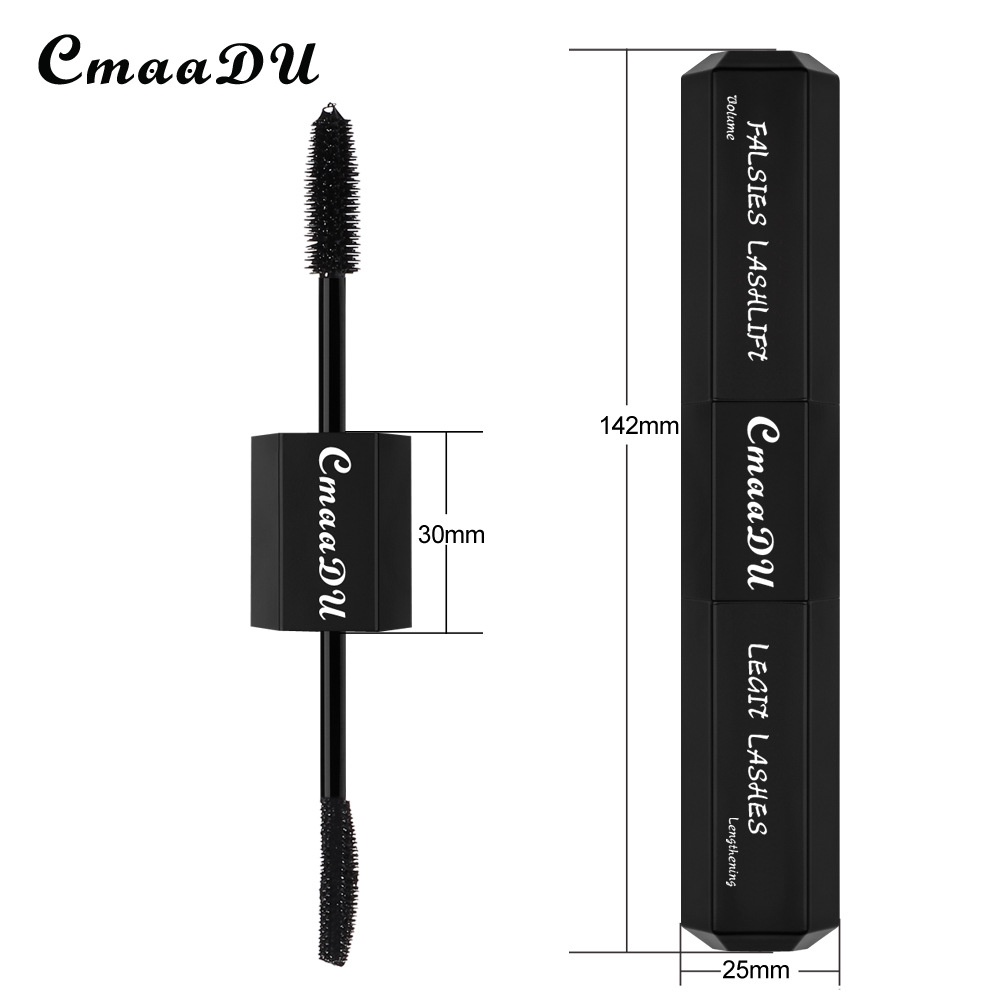 DOUBLE HEAD MASCARA CMAADU LASTING WATERPROOF MASCARA MASKARA DUA SISI TAHAN AIR KODE STJMG