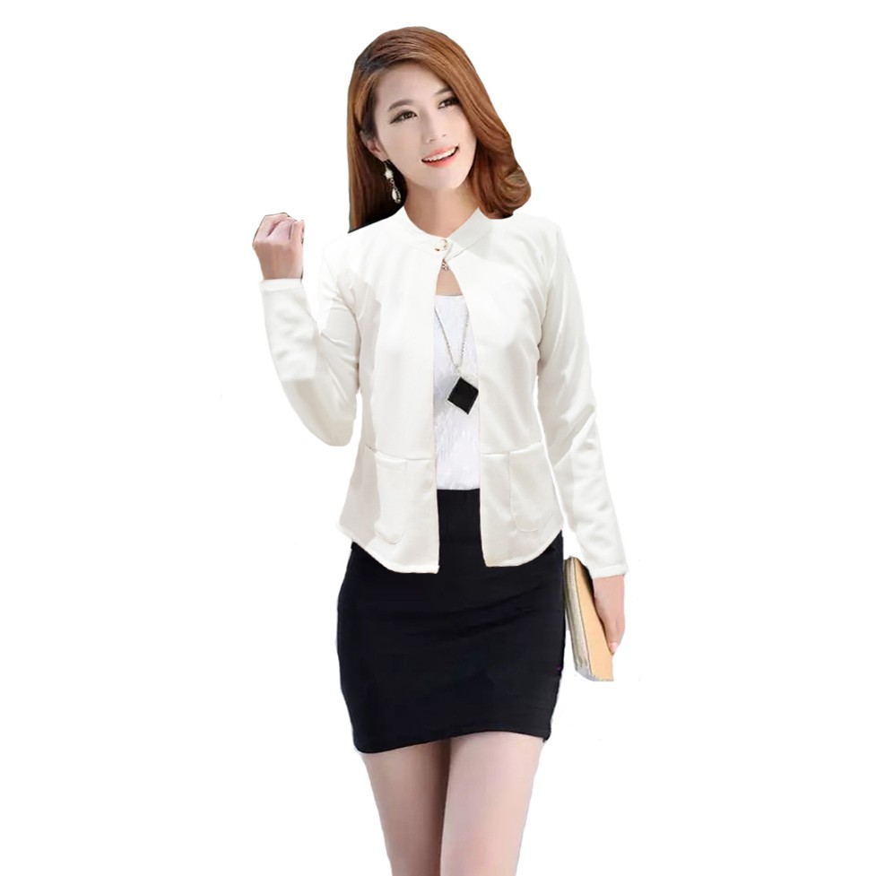 Blazer Kerja Tangan Panjang Gaya Korea Wanita dewasa - XSHOP Shella