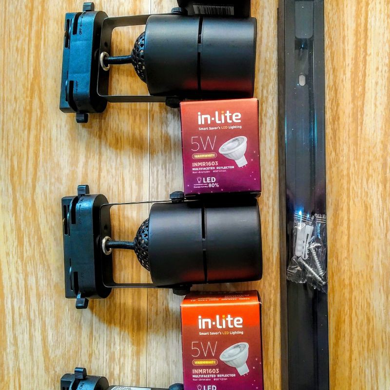 Paket 2 lampu rel artalux 2 led inlite 5w blm termasuk rel