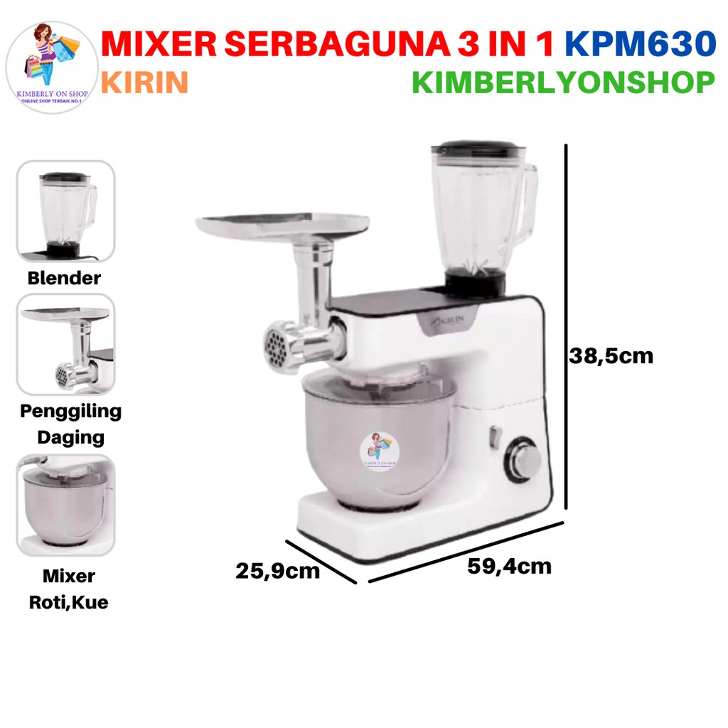 Mixer Penggiling Daging Planetary Standing Kirin KPM630