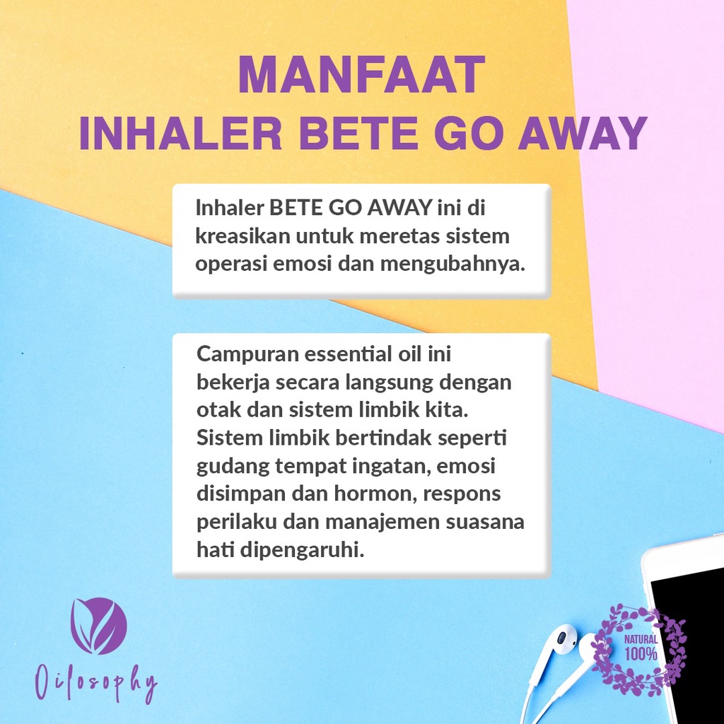 ESSENTIAL OIL INHALER INHELER SUASANA BAIK | AROMATHERAPY ESSENTIAL PENGHILANG BETE | MOOD BOOSTER