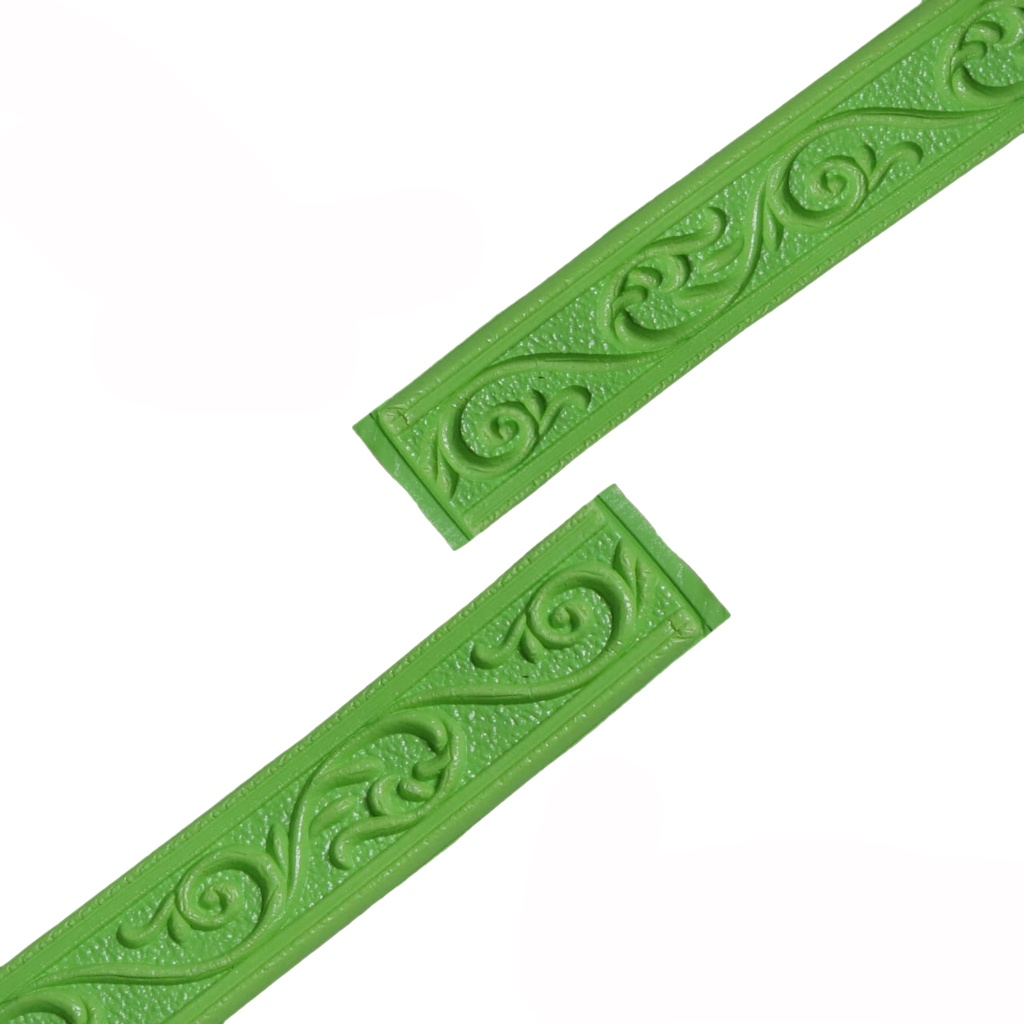 LIST BORDER FOAM 3D LIS WALLPAPER BORDER STICKER (LEBAR 5 CM)-T5-14 HIJAU