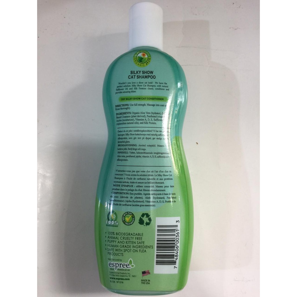 Shampoo Espree Cat 355ml Shampo Kucing 355ml Aloe Vera