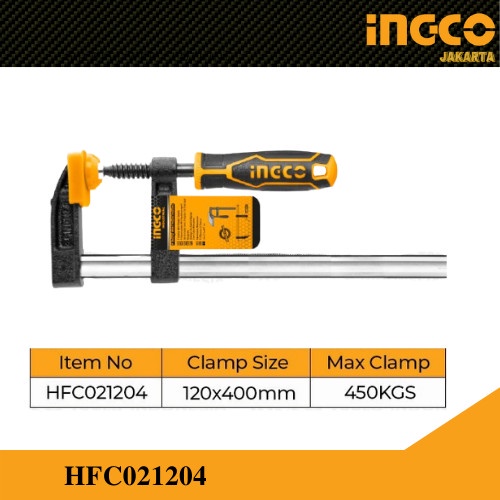 F KLEM 120×400mm INGCO HFC021204 CLAMP KAYU CATOK PENJEPIT KACA