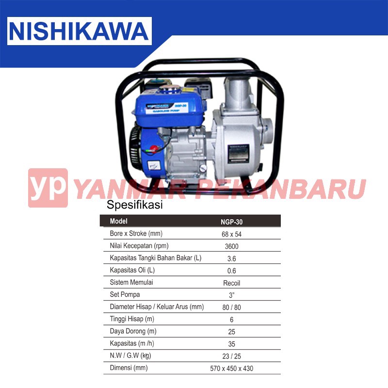 MESIN POMPA NISHIKAWA NGP-30
