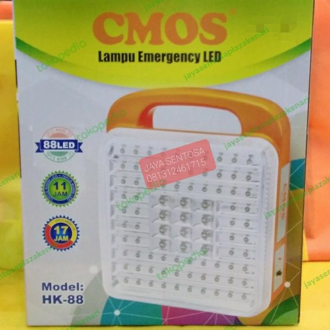 LAMPU EMERGENCY CMOS HK 88 LED KOTAK LAMPU DARURAT LED CMOS HK88
