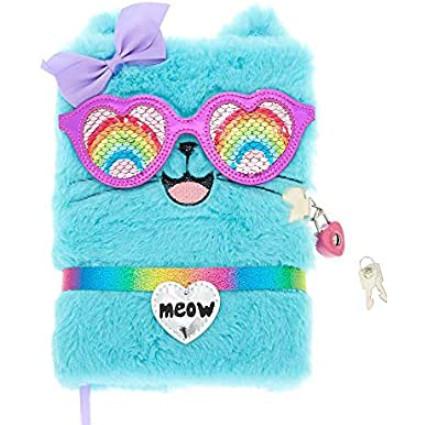 

Claire's Cam The Cat Super Cute Plush Diary Writing Journal Daily Note