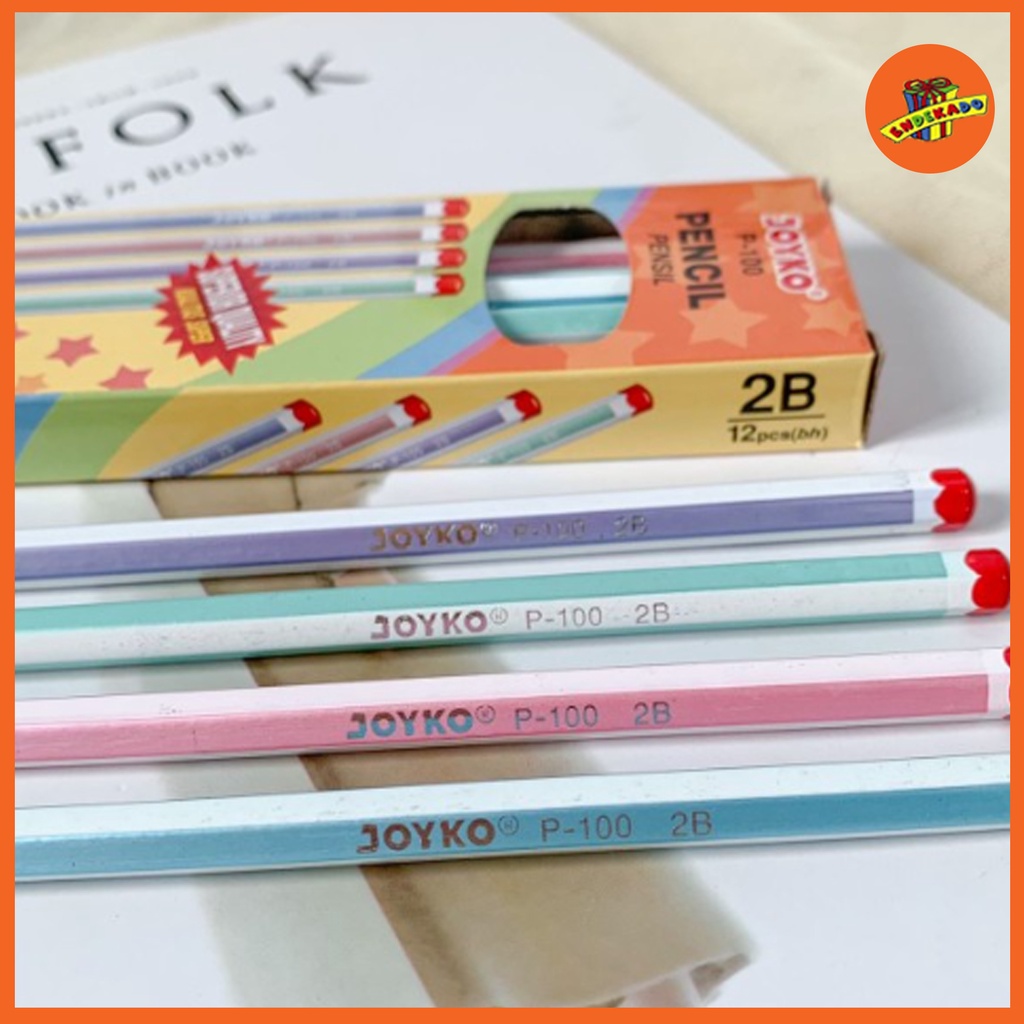 MAKASSAR! JOYKO PENCIL 2B P-100 1PC - Pensil Kayu