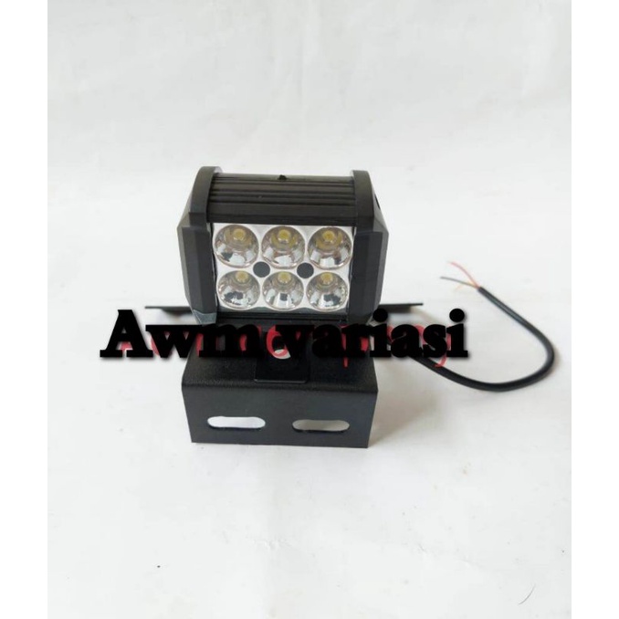 Lampu Tembak Rx king - Lampu Tembak 6 Led 2 Mode plus Breket dudukan  Rx king