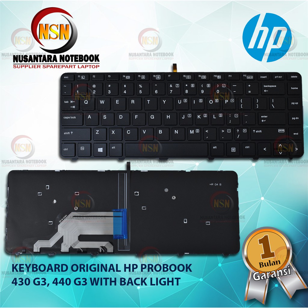 Keyboard Original HP Probook 430-G3 440-G3 445 G3 With BackLight