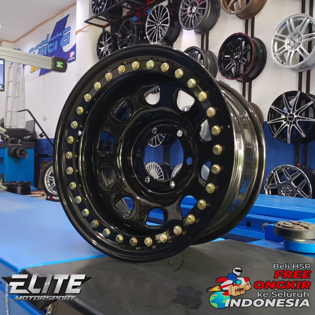 Velg OffroadRing 16 Untuk Mobil Hardtop Troton Pelang Beadlock HSR R16