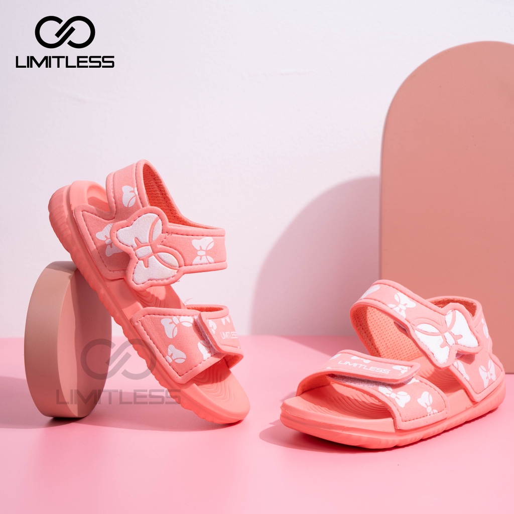 Sandal Anak Perempuan Anti Slip Sepatu Sendal Anak Cewek Slop Ringan Motif Kupu Kupu Lucu Terbaru