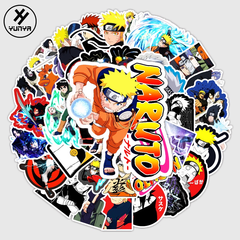 Zhang Riman Naruto kartun graffiti stiker bagasi sepeda motor mobil komputer notebook stiker