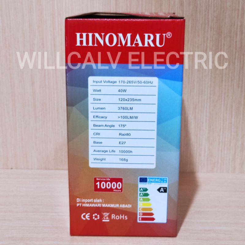 LAMPU LED HINOMARU BULB 40W 40 WATT CAHAYA PUTIH / LAMPU HINOMARU LED 40W 40 WATT