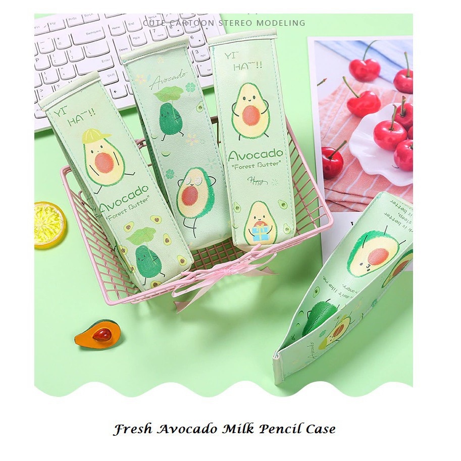 

Mims - Ennwen TP0069 Tempat Pensil Fresh Milk Avocado / Tempat Kosmetik