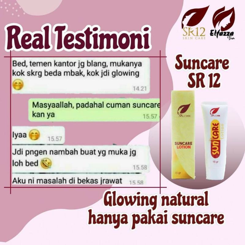 SR12 SUNCARE BPOM / SUNBLOCK SPF 25++ / MENJAGA KULIT TETAP SEHAT