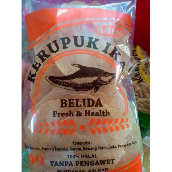 

Ready krupuk ikan belida khas kalimantan Barat