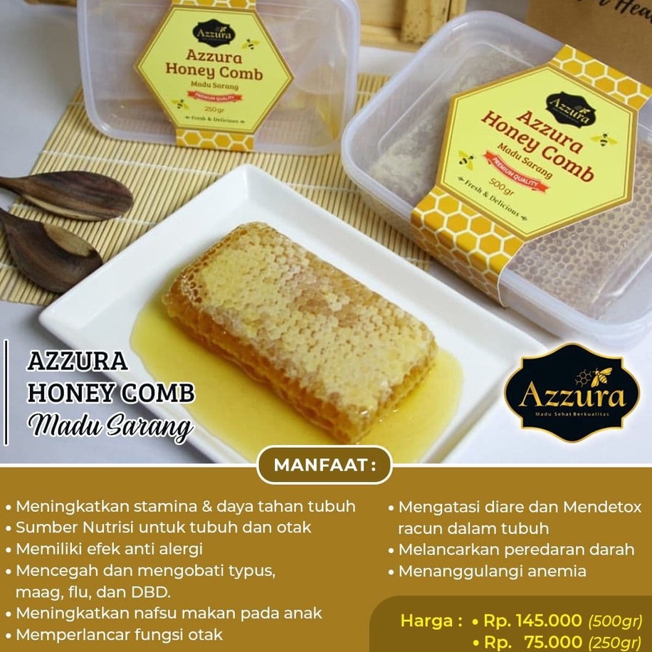 

Azzura Madu Sarang asli Honey Comb 250gr