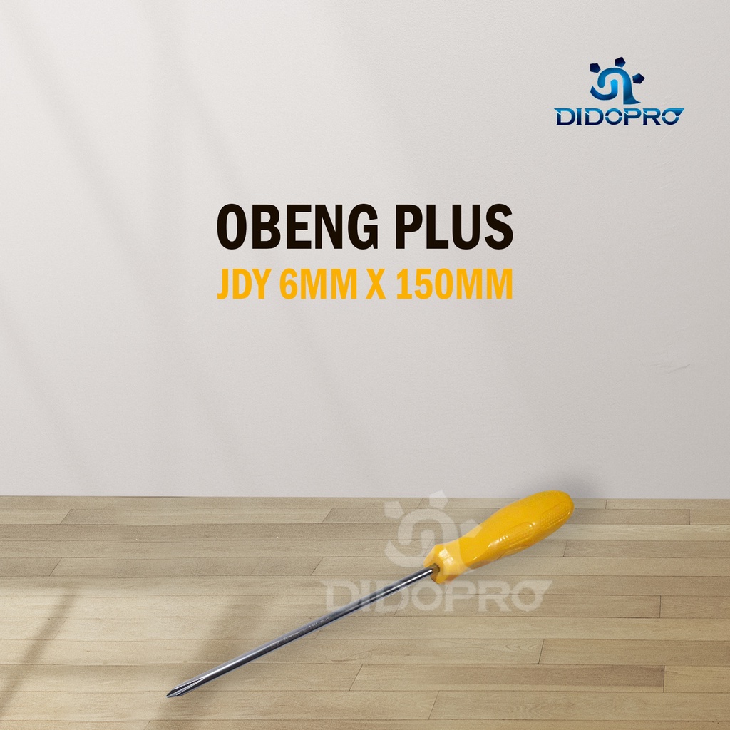 JDY Obeng Gagang Plastik Plus (+) 6 mm 4&quot; 5&quot; 6&quot; 8&quot; / Cushion Grip Screwdriver