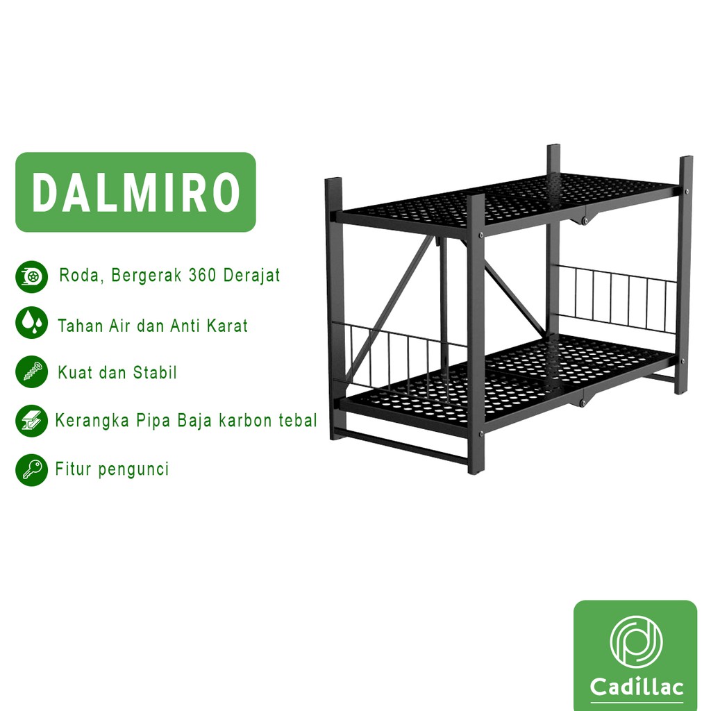 Cadillac Dalmiro Rak Dapur Penyimpanan 2 Susun CDLC0004