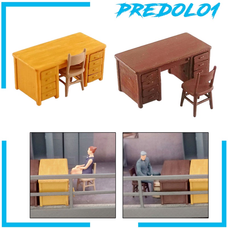 (Predolo1) 2pcs Miniatur Mobil Diorama Skala 1 / 64