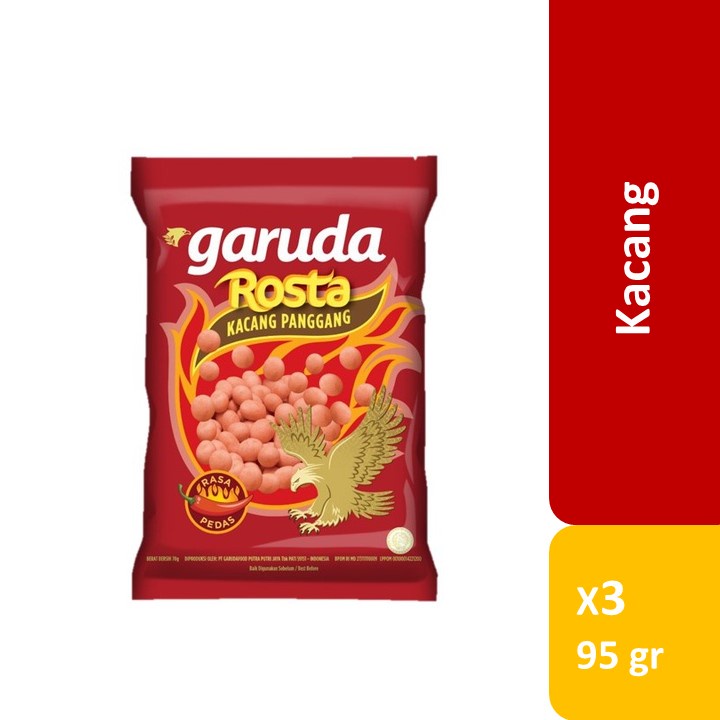 Jual Garuda Rosta Kacang Oven Rasa Pedas 95gr X3 Shopee Indonesia