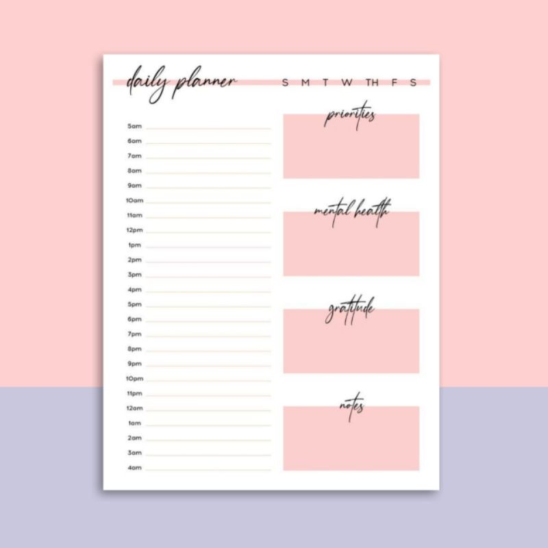 

Loose Leaf A5 Daily Planner