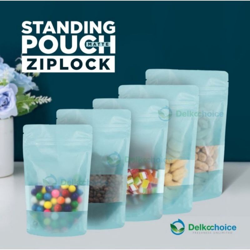 Standing Pouch Window Plastik Kemasan Matte Mix