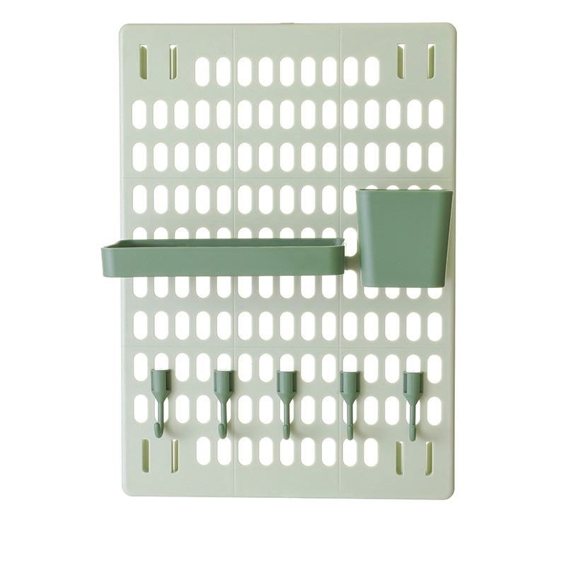 YHOME Rak Dinding Tempel Minimalis Organizer/Rak Dinding Kombinasi Organiser/Rak Gantung Peralatan Dapur Tanpa Paku/Wall Shelf Board Household Kitchen Storage/Rak Stationery Tempel Y098-8