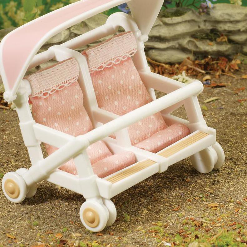 sylvanian double pushchair