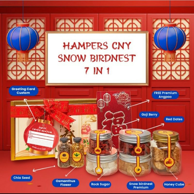 

Hampers Imlek Chineese New Year Paket Snow Birdnest