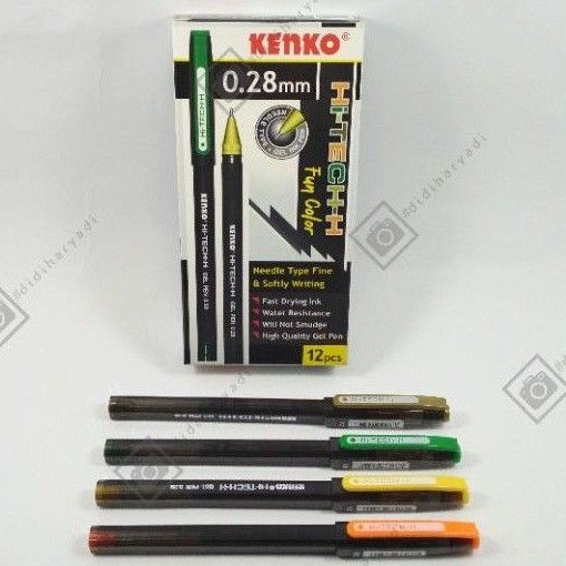 

Pulpen Kenko HI-TECH-H 0.28MM Pena Gel 12 Pcs