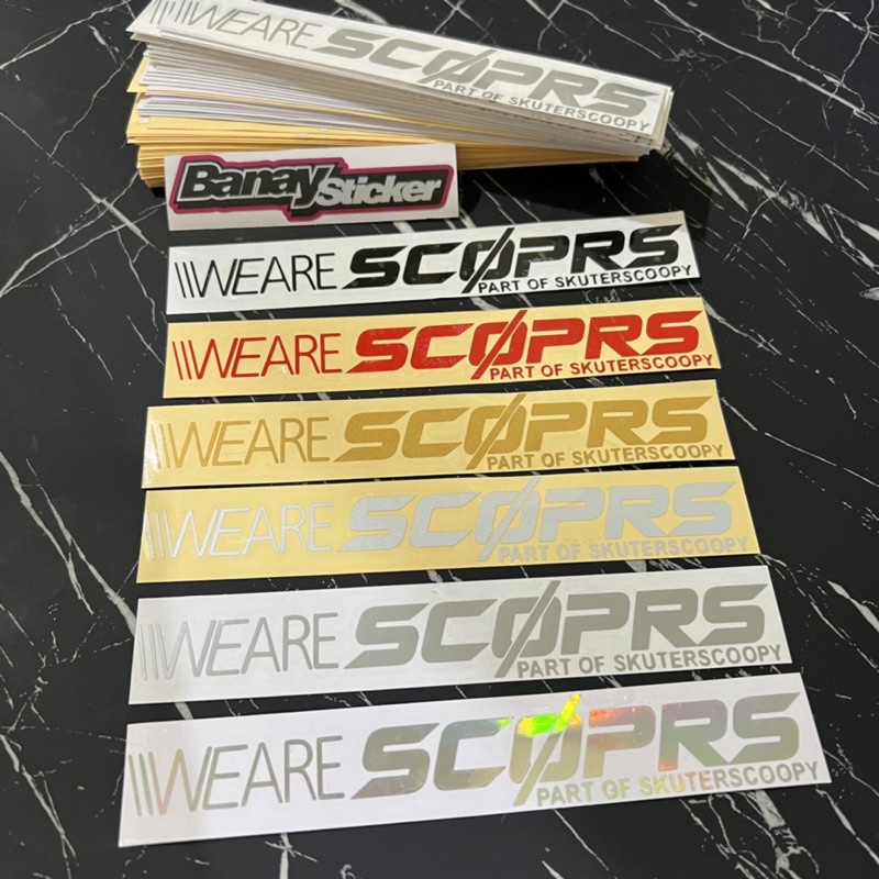 STICKER WE ARE SCOPRS CUTTING