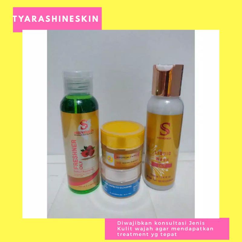 Shineskin BPOM untuk jenis kulit berminyak dan Flek tebal/tipis