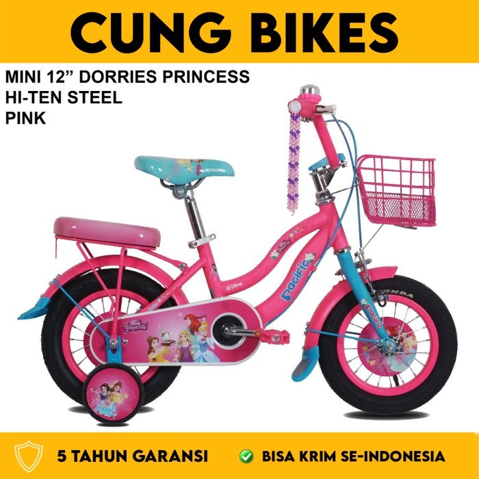 SEPEDA ANAK PEREMPUAN MINI ukuran 12 16 18 20 INCH PACIFIC DORRIES PRINCESS garansi resmi 5 tahun