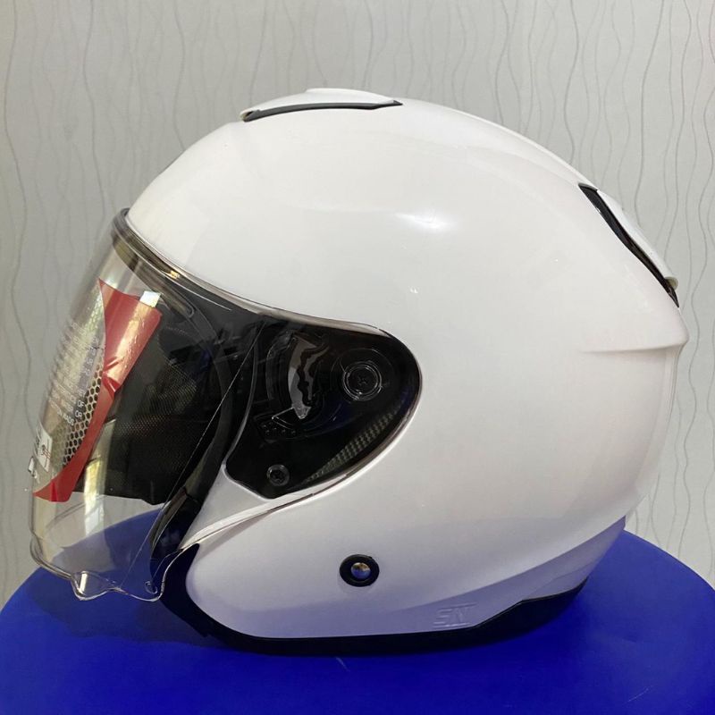 HELM KYT KYOTO R PUTIH //HELM KYT HALFACE  KYT ORIGINAL
