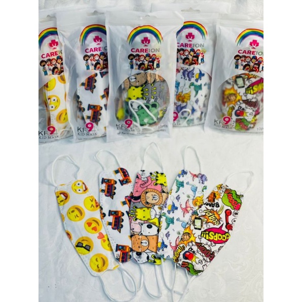 Masker Anak KF94 Careion isi 10Pcs KF94 Kids Mask 4ply