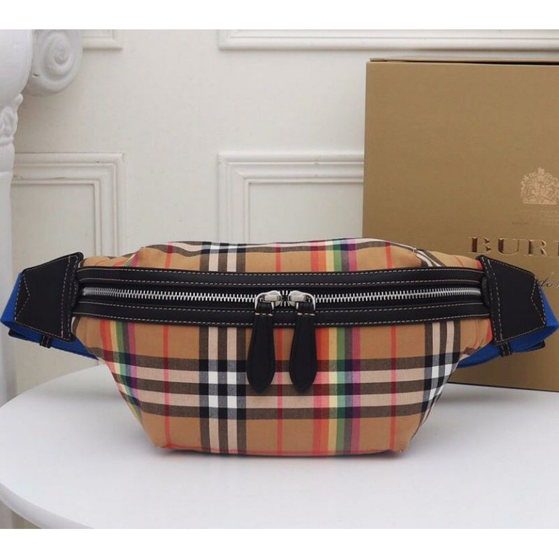 WAIST BAG TAS PRIA BRANDED IMPORT MIRROR BURBERRY