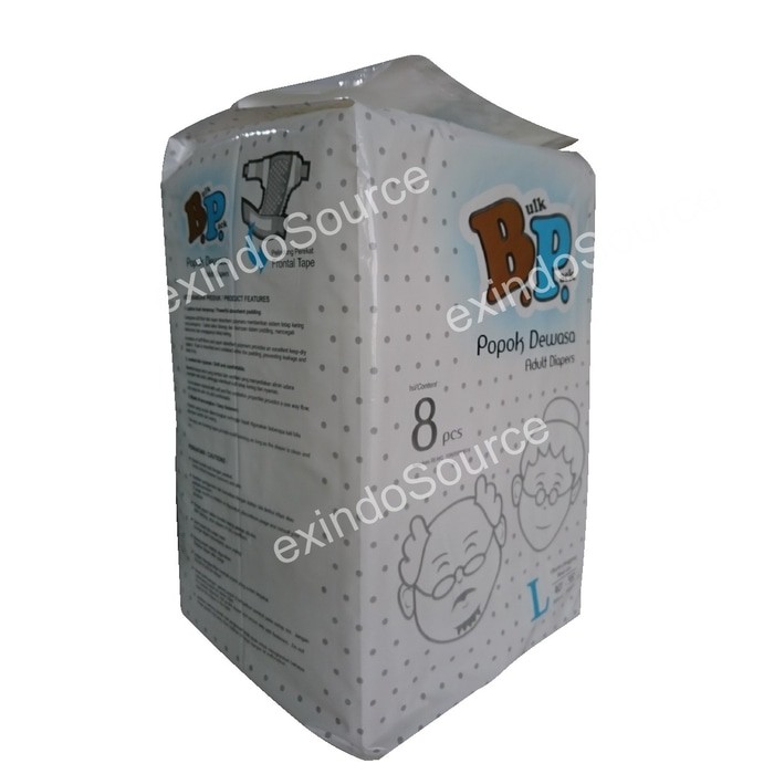 BP 8L  DIAPER   POPOK DEWASA ukuran M  isi  8pcs