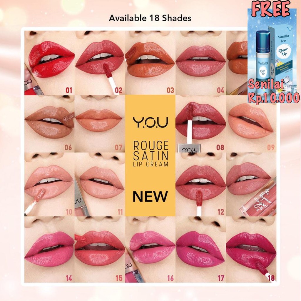 YOU THE GOLD ONE NEW ROUGE SATIN LIP CREAM