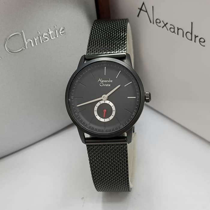 JAM TANGAN WANITA ALEXANDRE CHRISTIE AC 6498 / AC6498 FULL BLACK ORIGINAL