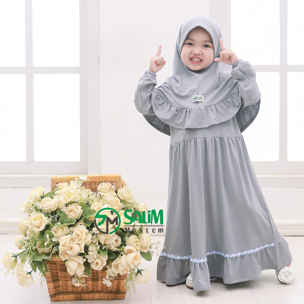 Salim moslem -Gamis anak perempuan / Baju muslim anak perempuan usia 1-8 tahun &quot;SYFA&quot;