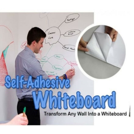 

Sticker whiteboard murah cocok utk office home free spidol penghapus